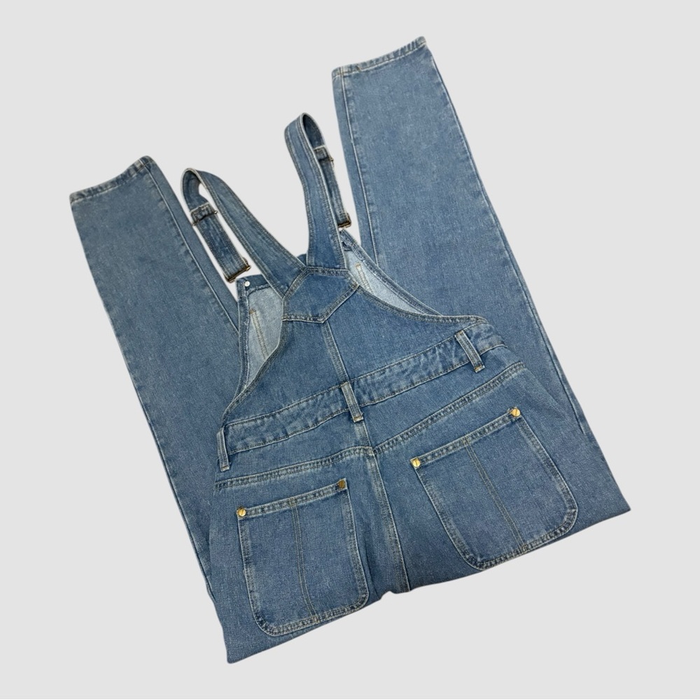 NEW Classic Blue Denim Overalls Medium Wash  size 6 - Picture 4 of 6